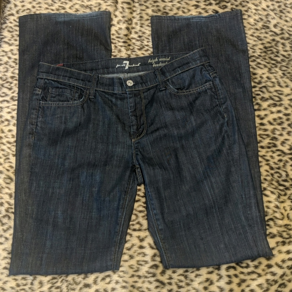 7 For All Mankind High Waist Boot Cut Jeans